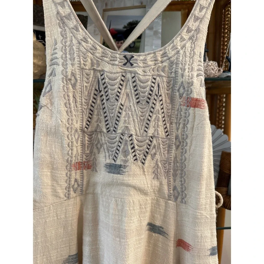 Free People Arizona Mini Dress In Tea ComboSize XS